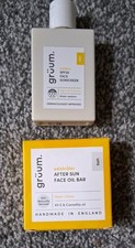 Image of Gruum (Grüum) Face Sunscreen Sun Cream SPF30 50ml and Aftersun Face Oil Bar 35g