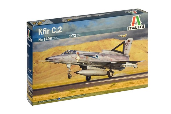 1:72 Italeri Aereo Plane Kfir C.2/C.7 Kit IT1408 Modellbau-image