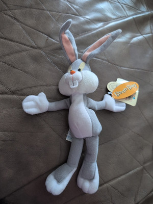 LOONEY TUNES Bugs Bunny 1997 Applause Bean Bag plush Doll Cartoon 11 Inch Toy