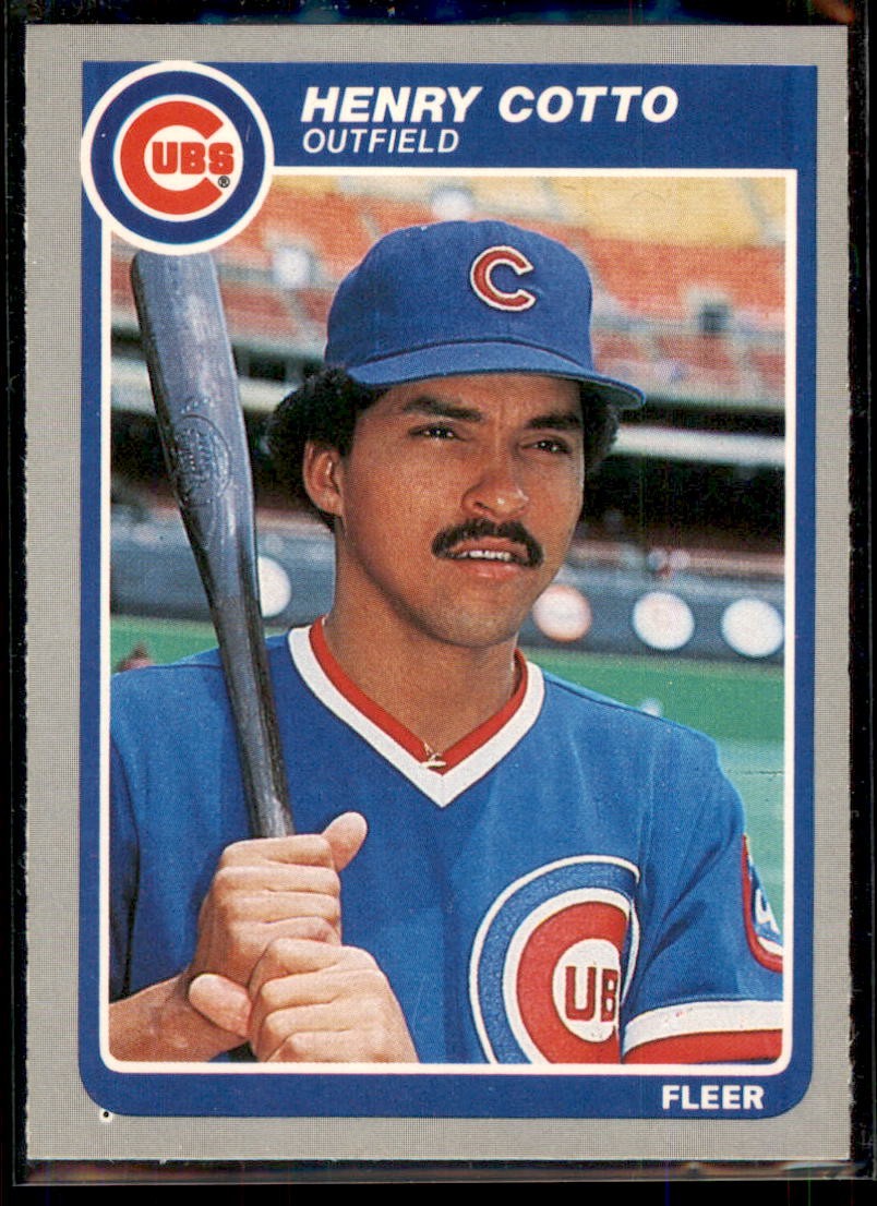 1985 Fleer Henry Cotto RC #53 Chicago Cubs