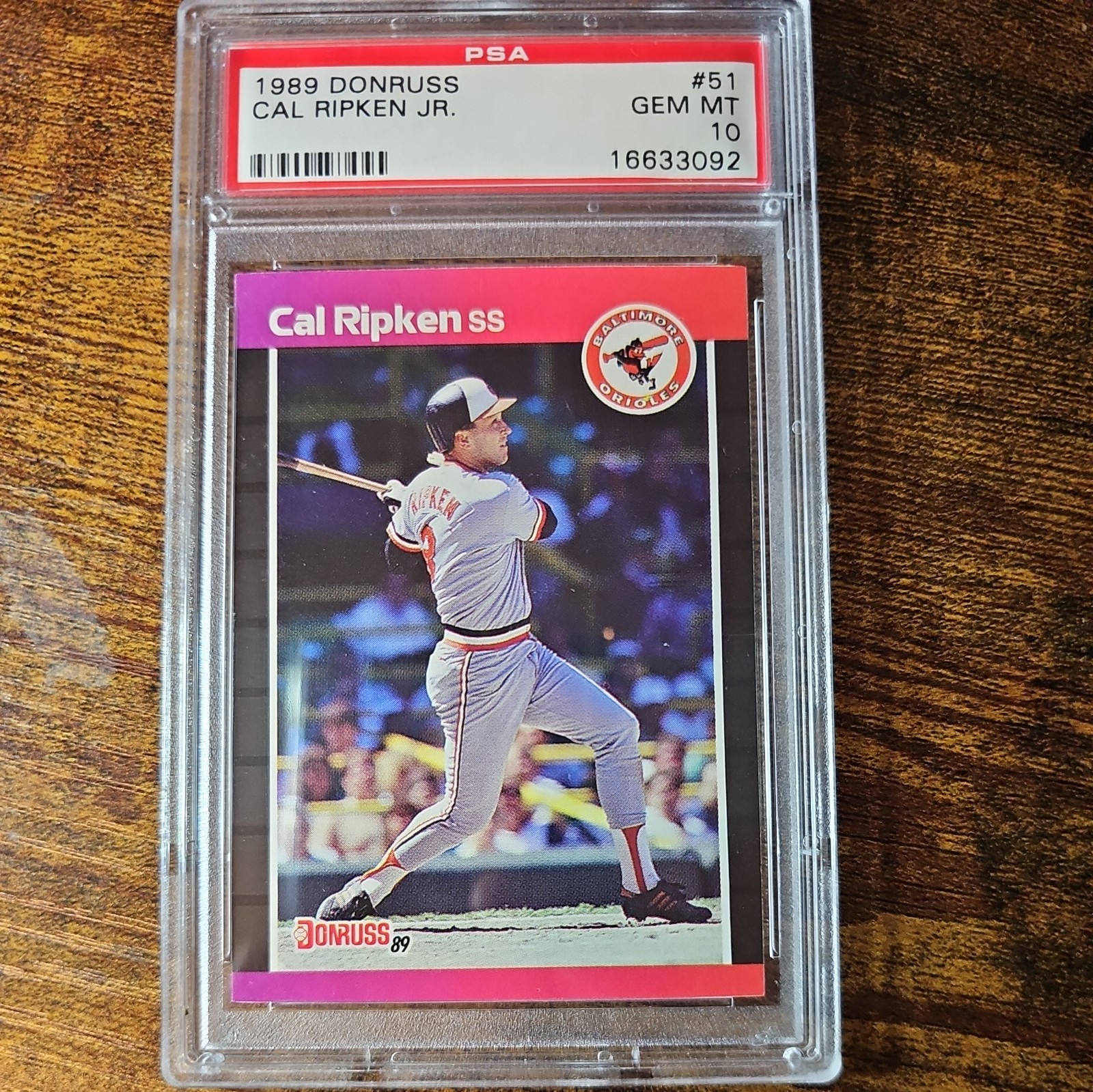 1989 DONRUSS #51 CAL RIPKEN JR. HOF PSA 10 GEM MT