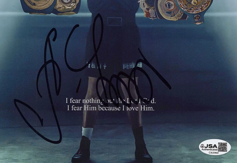 Oleksandr Usyk signed "BOXING CHAMPION" 8x10 Photo PROOF d Autographed JSA COA - Image 3 of 4