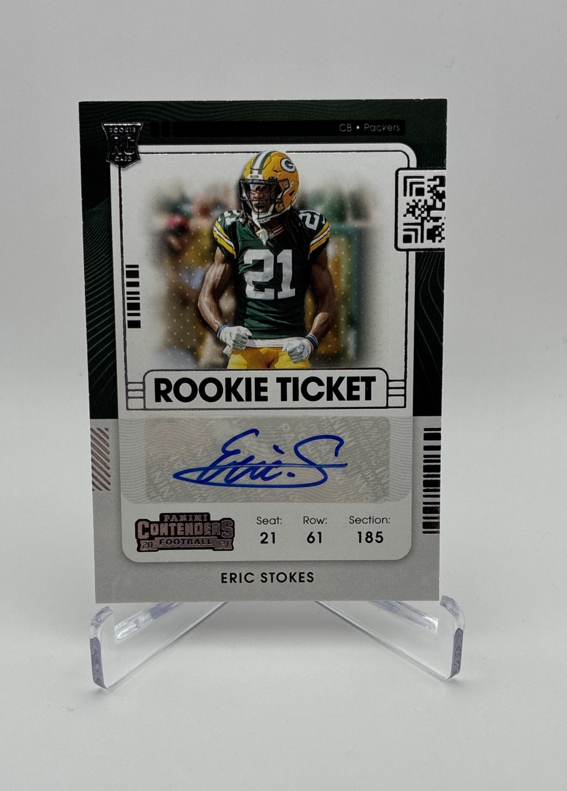 2021 Panini Contenders - Rookie Ticket Eric Stokes #157 (AU, RC)