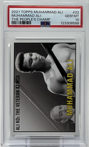 Muhammad Ali PSA 10- 2021 Topps Tribute Set ‘Ali Defeats Folley To Retain Title’