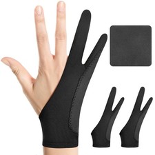 Digital Drawing Glove: 3-Layer Palm Rejection, Two-Finger Artist Glove for Dr...