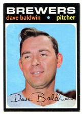 1971 Topps #48 Dave Baldwin Baseball Card - Milwaukee Brewers