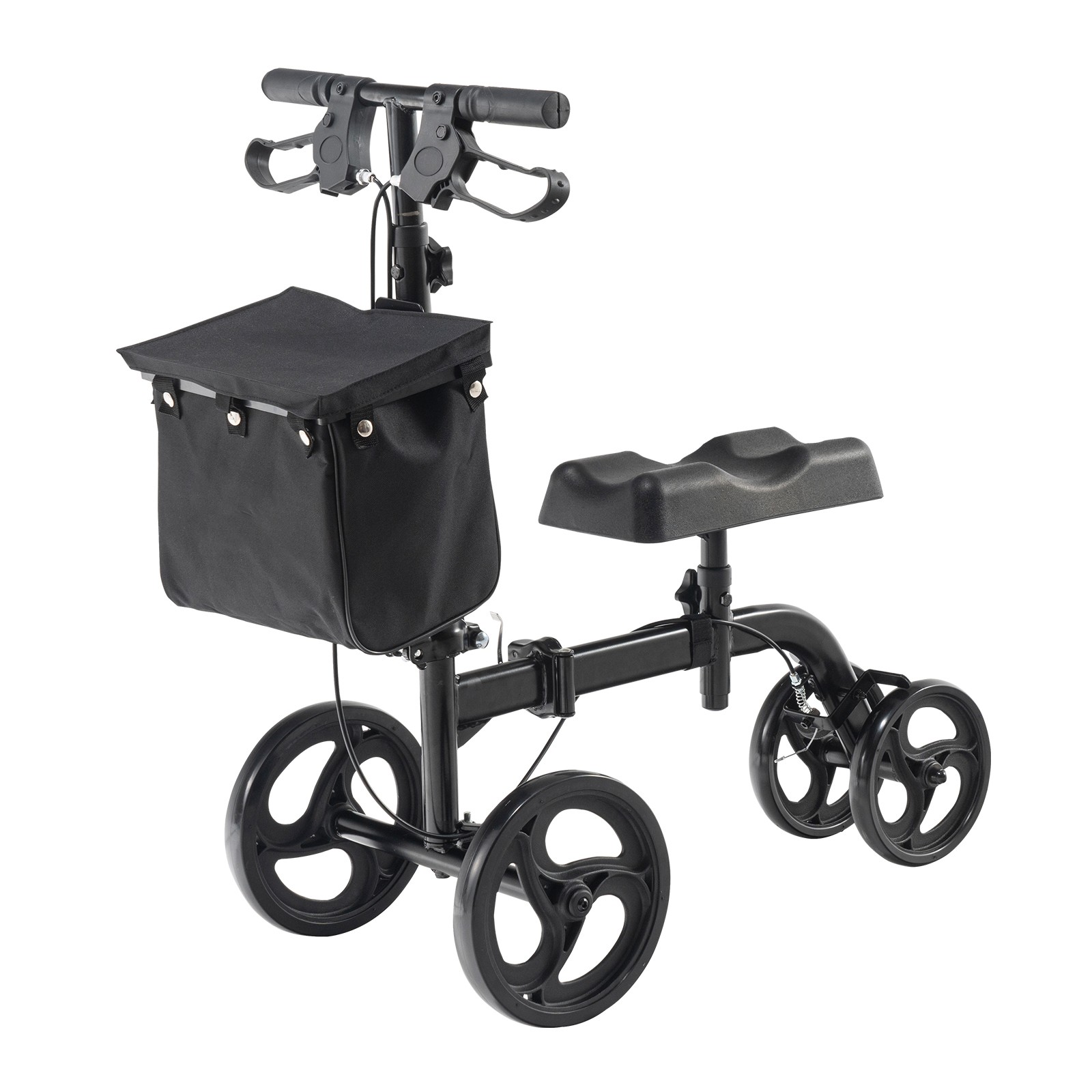 Déambulateur à genou orientable et pliable avec freins renforcés 136kg