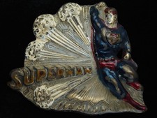 QG27162 VINTAGE 1970s  SUPERMAN  DC COMICS SUPERHERO COMMEMORATIVE BELT BUCKLE
