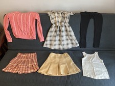 Girls Clothes Size 10- 12 Lot Dress Tops Skirts Leggings 6 Pieces Mix  Match