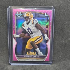 2022 Bowman U Chrome - Maason Smith - LSU Tigers - PINK REFRACTOR - 1st - #9Gi