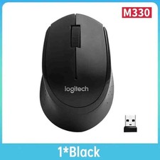 Image of Logitech M330 Silent Plus Mouse, Wireless, Quiet Click, Black