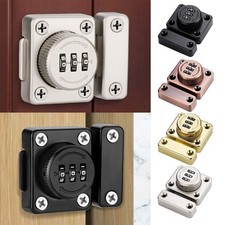 Cabinet Lock Zinc Alloy 3 Digit Combination Keyless Latch Easy Install
