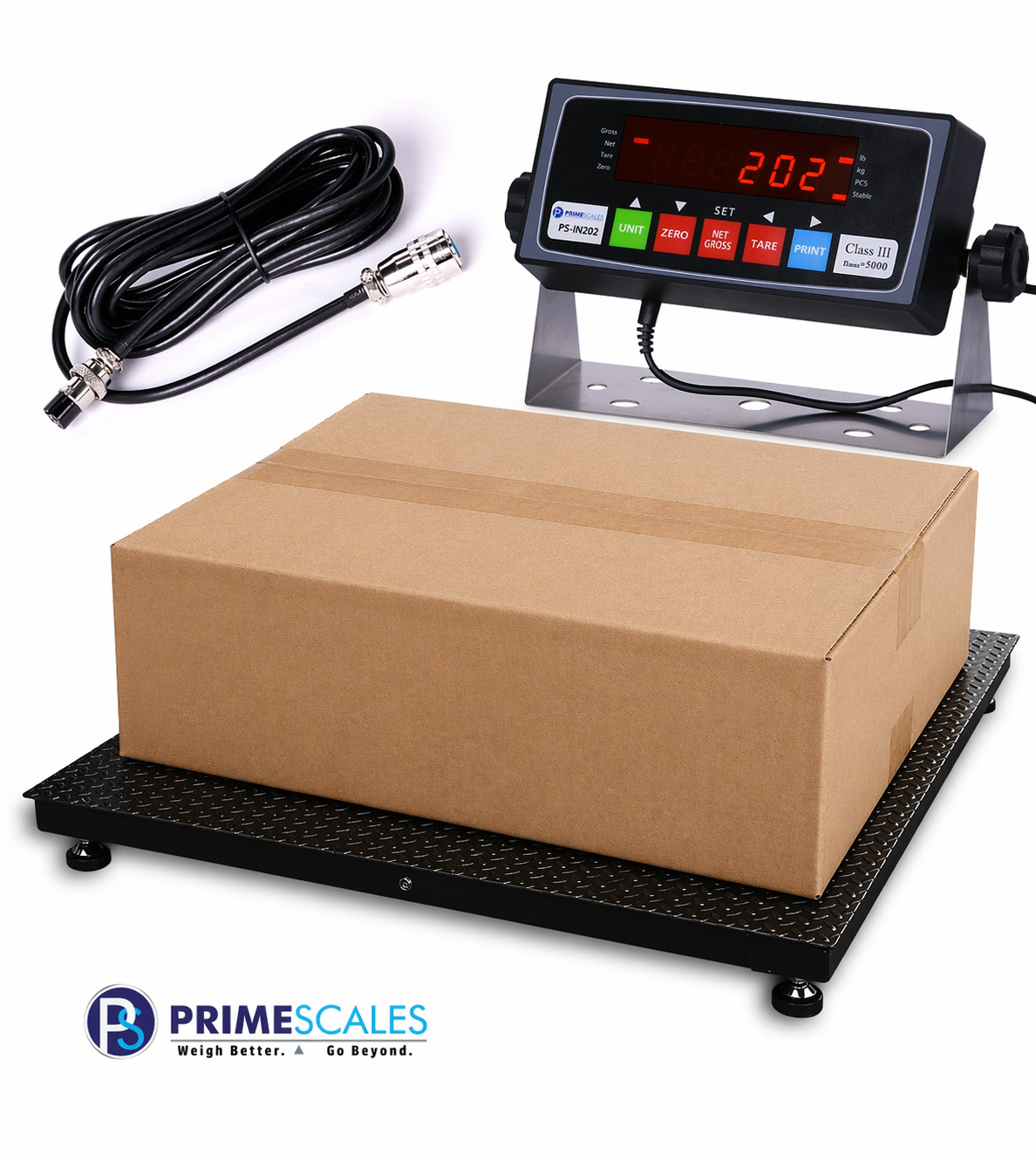4'X4' Heavy Duty Platform Scale 48"x48" 5000 lb Industrial Floor Scale NEW