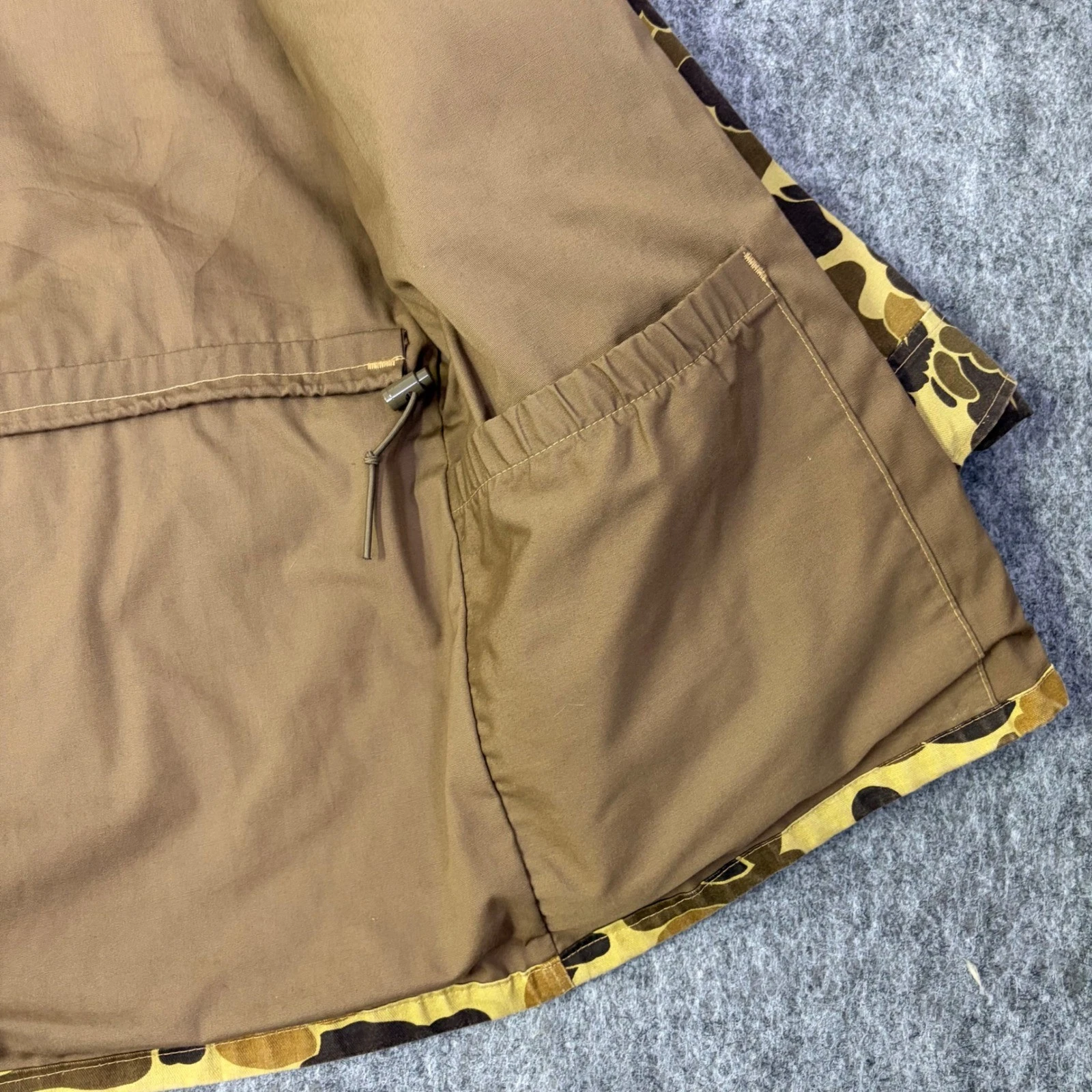 Columbia Mens Gore-Tex Duck Hunter Camo Parka L Brown Vintage Hunting Jacket USA - product detail image 15