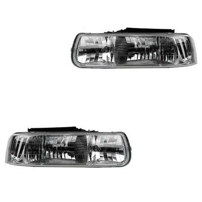 Headlight Assembly Set Driver & Passenger Side Fits 99-06 Chevrolet GM2505103
