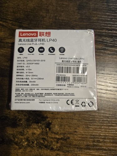 Lenovo Earbuds, Bluetooth, Touch Control - Picture 2 of 9
