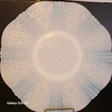 Macbeth-Evans American Sweetheart Monax Opalescent Depression Glass Salver/Plate — listing 6