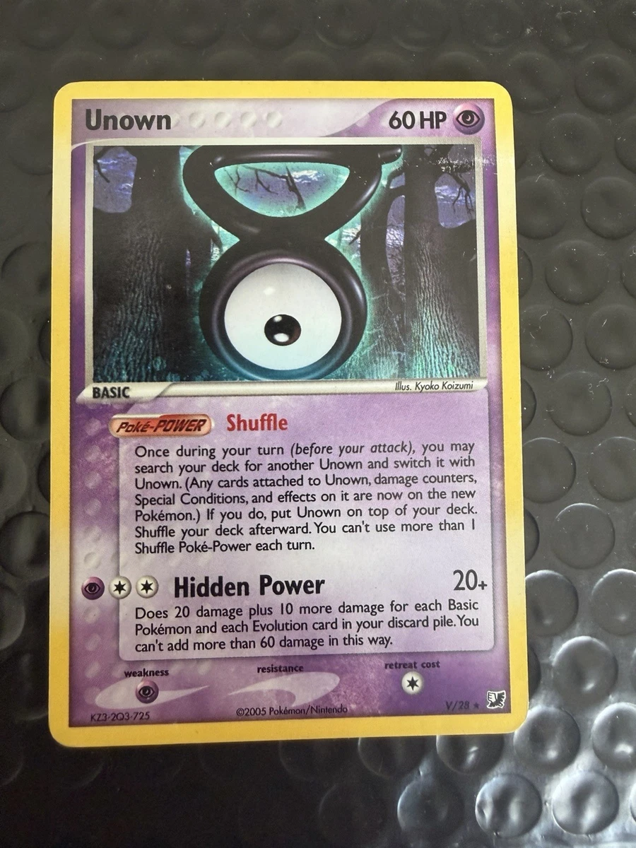 Unown Pokémon TCG Cards for sale | eBay