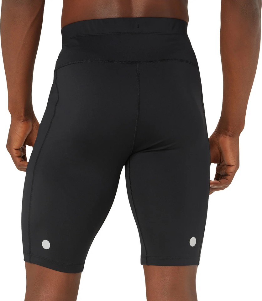 Asics Road Sprinter Mens Short Tights Black Running Fitted Sports Run ...