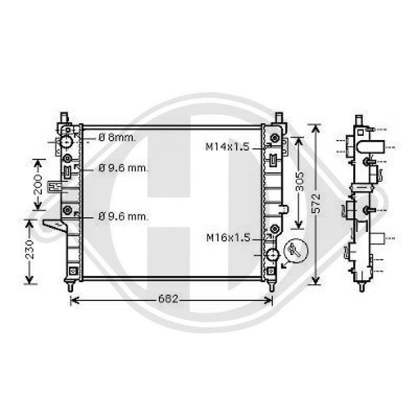 KüHler MotorküHlung Diederichs DCM2382 Diederichs Climate FüR Mercedes Benz-image