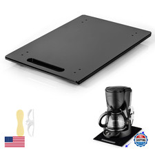 Baemin Acrylic Appliance Slider with Rubber Wheels, Sliding Tray for Heavy Kitch