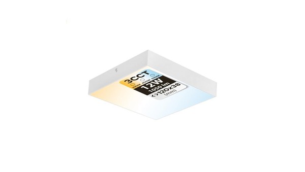 8683684240898 Plafon LED 12W, 1050Lm, 3CCT, IP20, Kwadratowy, BiałY, Catalina/S-image