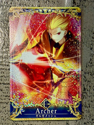 Fate Grand Order FGO Arcade Card Archer Gilgamesh MAX GRAIL HOLO Final Asc Extra