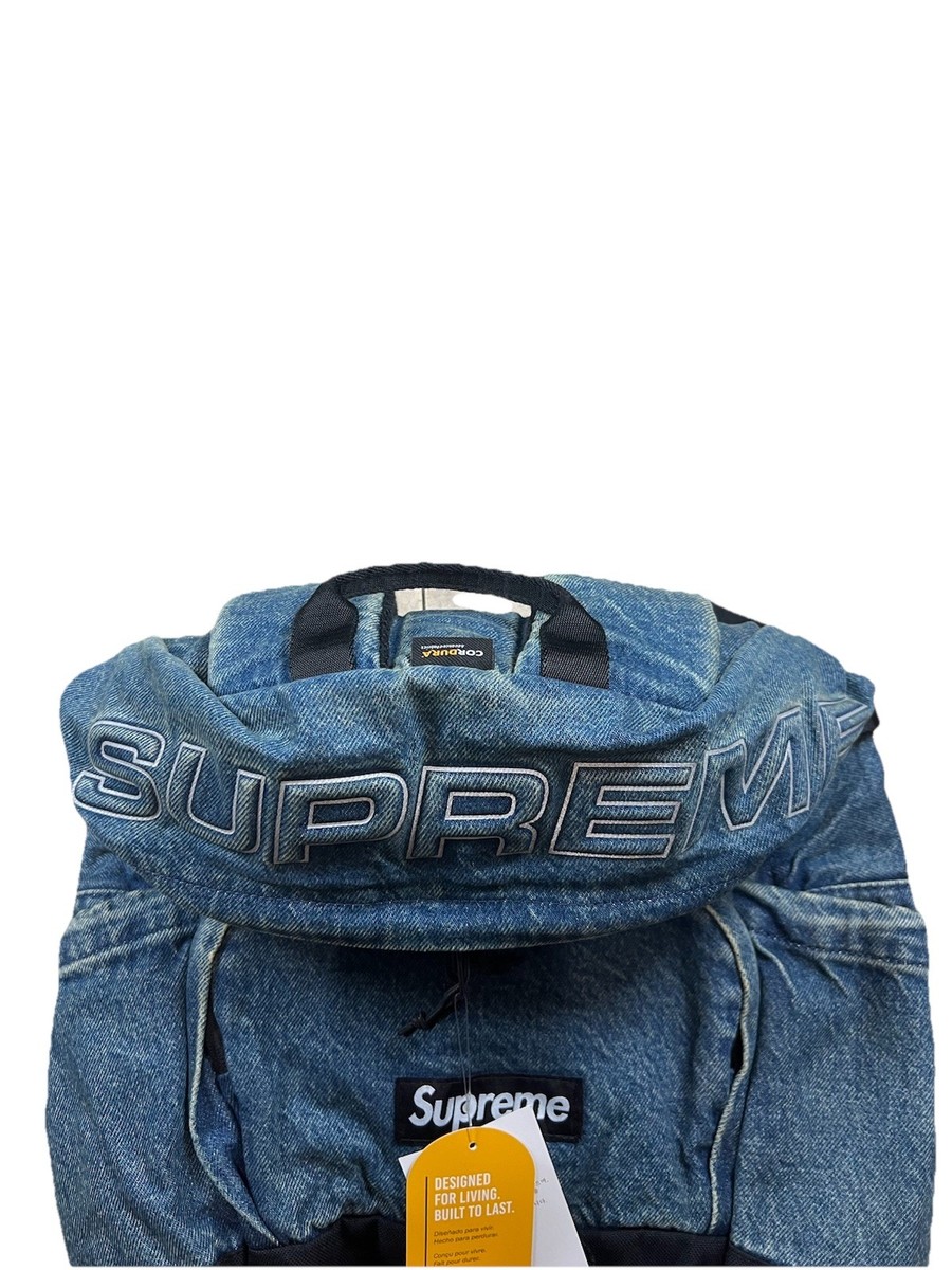 Supreme Denim Backpack ”Washed Indigo“ Denim Backpack - Shop - Supreme