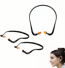 Banded Ear Plugs for Shooting, 29dB NRR Noise Reduction, Reusable Silicone