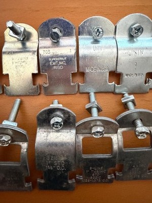 Assorted brands - 1'' Rigid Conduit Pipe Clamps, 21 pieces