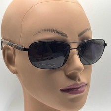NOS Vintage Y2K Designer Mens Sunglasses Cole Haan Narrow Double Bar Metal