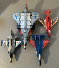 Transformers G2 Aerialbots Silverbolt Firefight Skydive Air Raid Lot Of 4 1990s