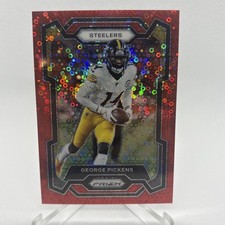 George Pickens 2023 Panini Prizm Red No Huddle SP /70 #248 Steelers
