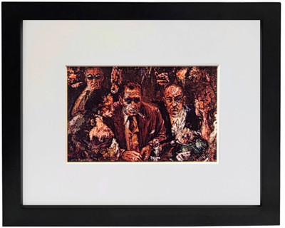 LEROY NEIMAN Vegas Blackjack Plate Signed Framed Casino Gambling Art Print