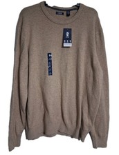 NWT Men's Izod Premium Essentials Sweater Size L Camel Heather