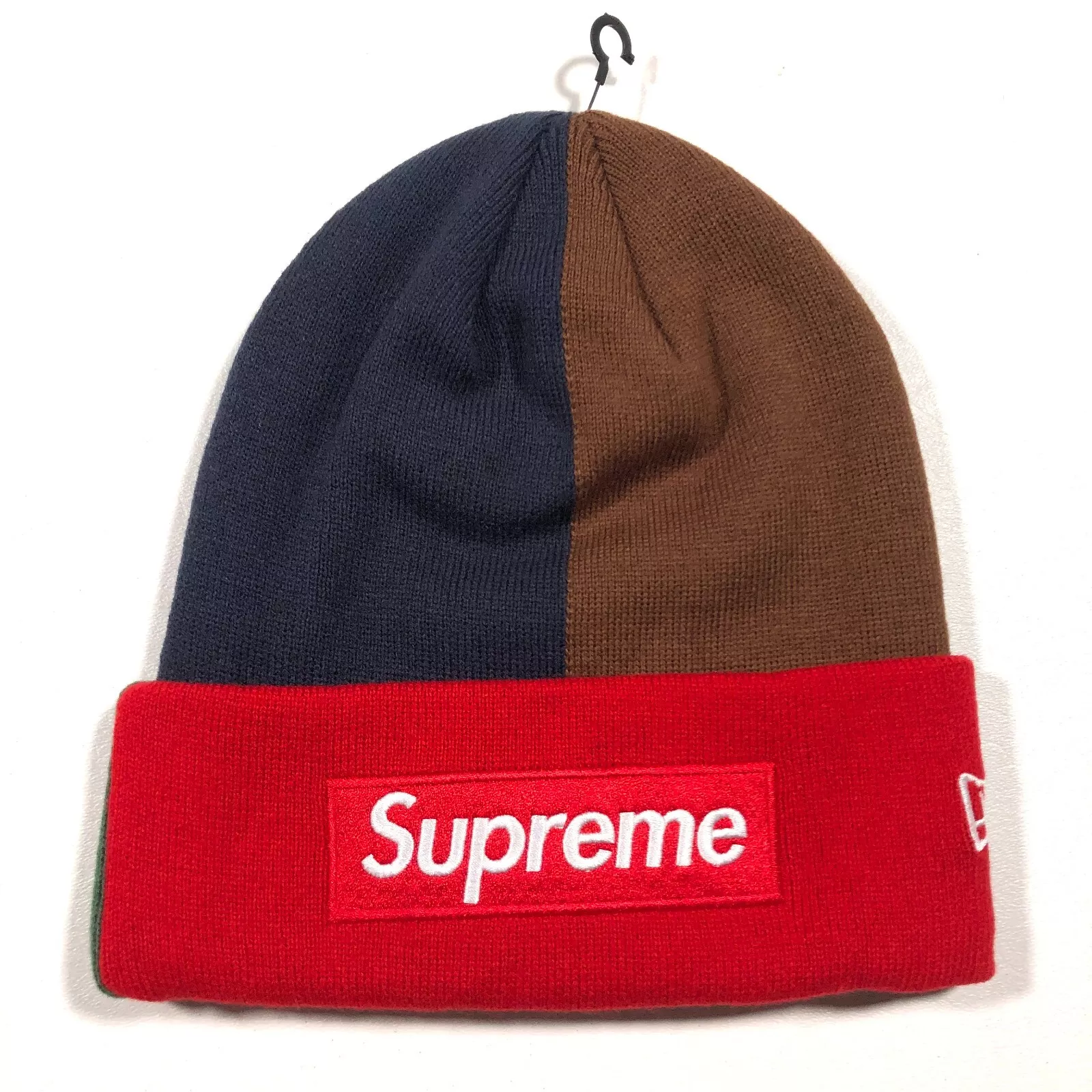 Neuf SS24 Supreme New Era boîte logo bonnet multicolore bloc chapeau streetwear rare