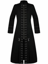Man Black Hellriaiser Goth Punk Pinhead Vampire Halloween Handmade Trench Coat