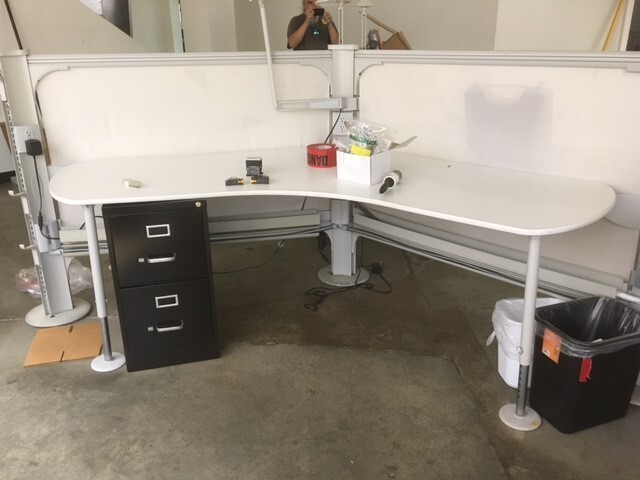 Herman Miller 6 station desk