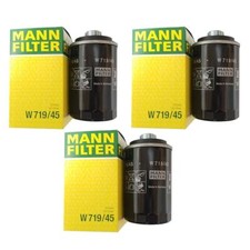 Mann Set of 3 Oil Filters W71945 for Audi A3 A4 A6 TT VW Beetle Jetta Passat