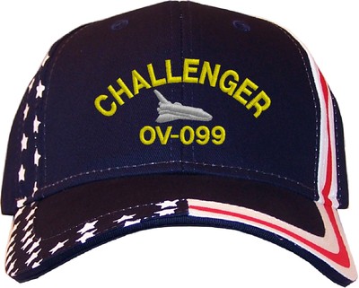 帽子 CHALLENGER LOGO PRINT HAT Space Shuttle Challenger Embroidered Stars & Stripes Baseball Cap