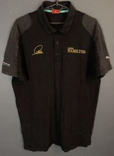 CAMISETA POLO LEWIS HAMILTON MERCEDES AMG PUMA HOMBRE CUELLO MANGA CORTA TALLA L