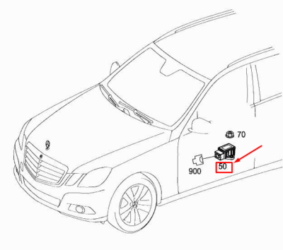 NEW Mercedes-Benz E W212 Acceleration Yaw Rate Sensor A0055422618