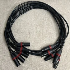Lex 5 Pin XLR Shield Data Cable 5 Ft LEX DMX-5P-5 Neutrik Lot Of 5 New
