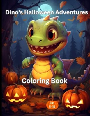 Hogans - Dino's Halloween Adventures  Coloring Book for Kids Ages 4-1 - X555z