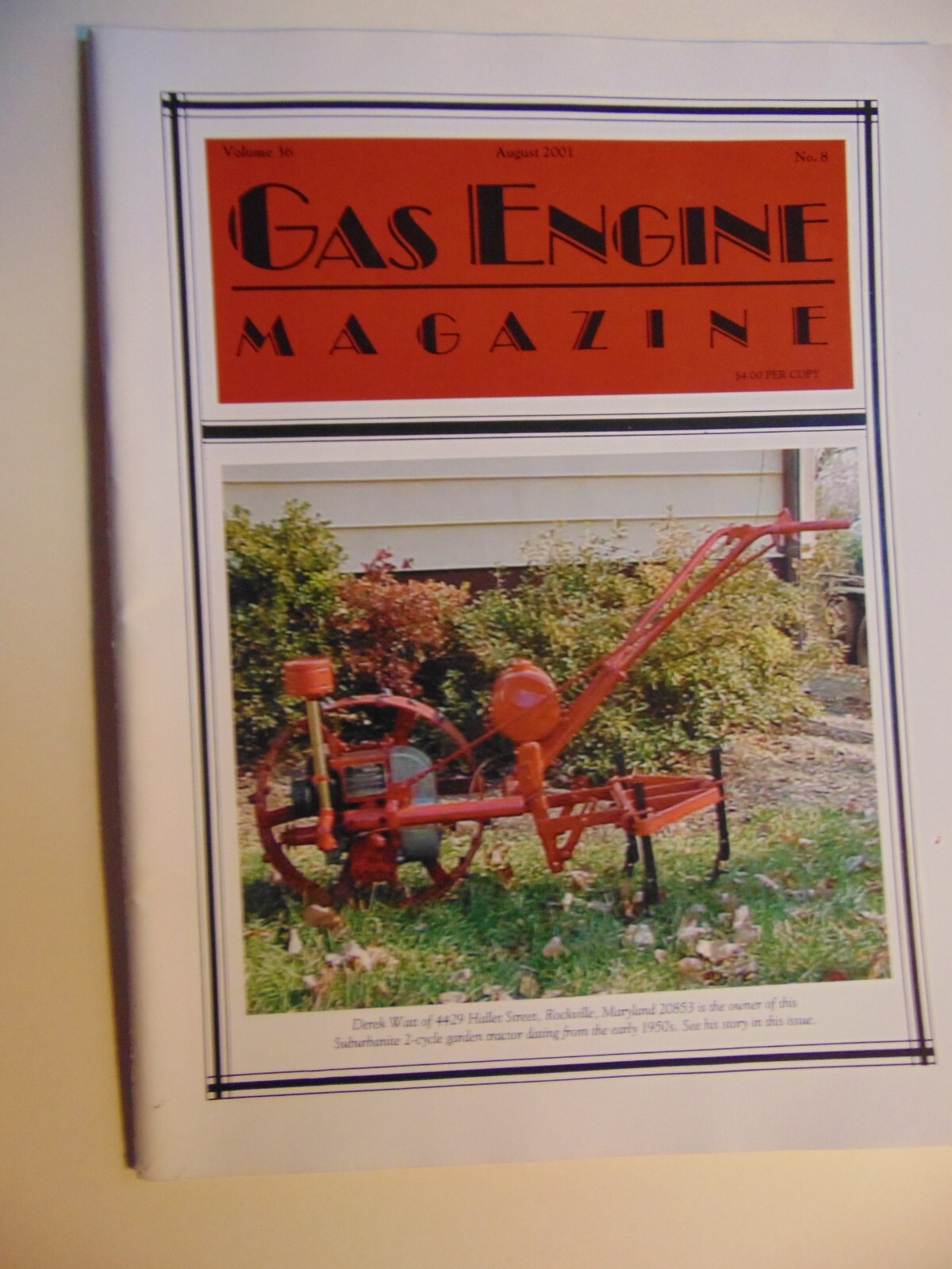 The GAS ENGINE Magazine August 2001 (Hit/Miss)