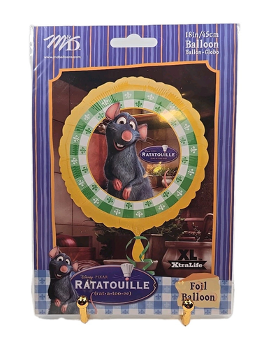 NIP Disney Pixar Ratatouille Foil Balloon 18" Round XtraLife Set Of 3 Party - Picture 4 of 8