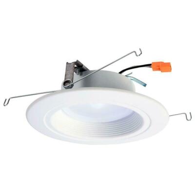 Halo 5 in. and 6 in. 3000K Matte White Recessed LED Retrofit Baffle-Trim Module