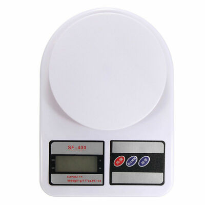 LCD-Batterie (AA) betriebene Küchenwaage bis 10 kg - leicht/kompakt