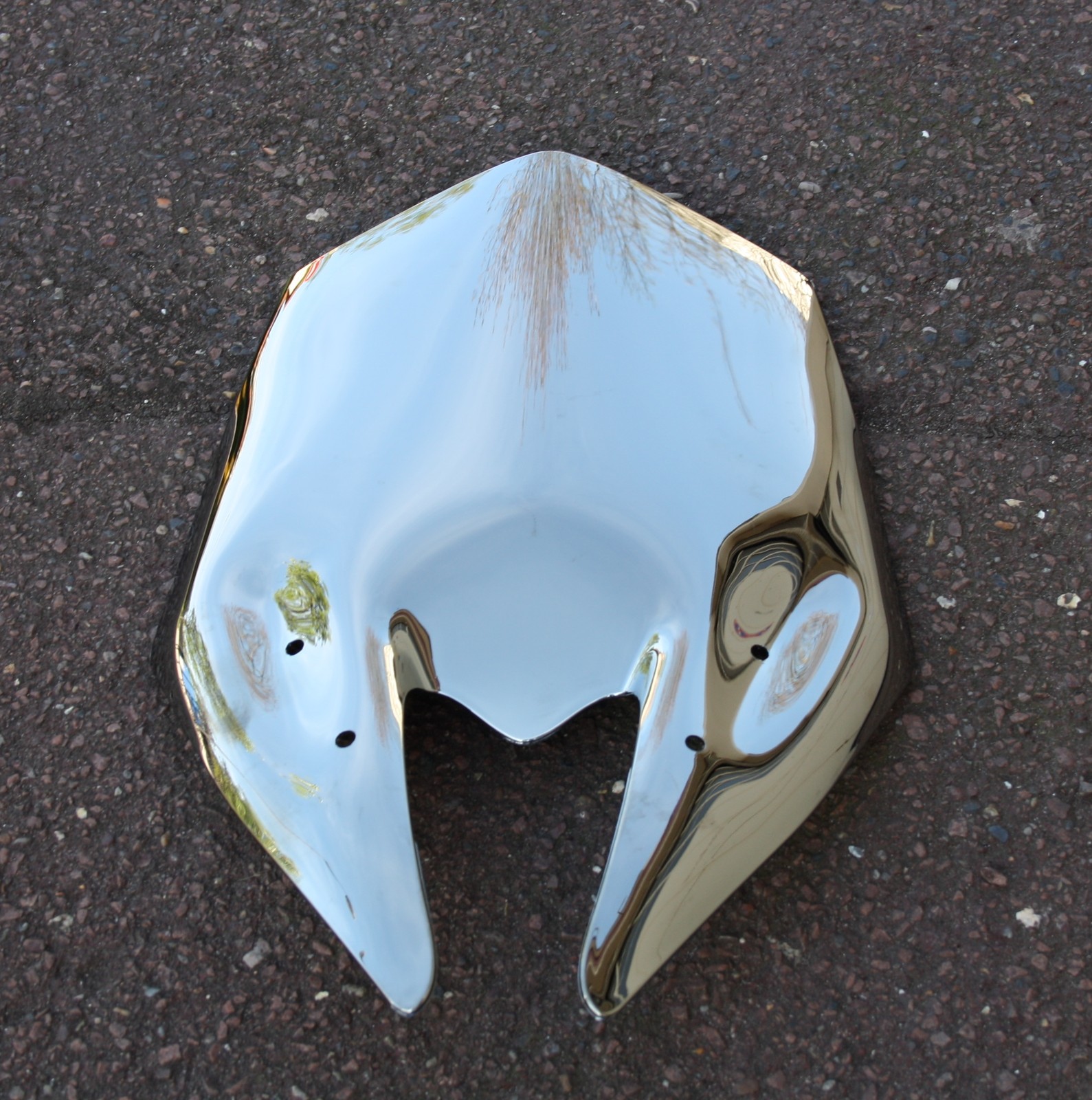 Bulle racing Kawasaki Z800 finition chrome argent haut de gamme
