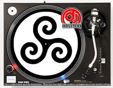 Triskele - 7"-12" DJ slipmat for LP turntable record player 